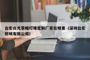 台宏白光草帽灯珠定制厂家在哪里（深圳台宏照明有限公司）