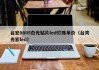 台宏0805白光贴片led灯珠单价（台湾光宏led）