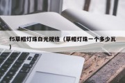 f5草帽灯珠白光规格（草帽灯珠一个多少瓦）