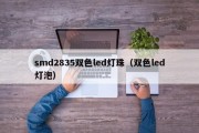 smd2835双色led灯珠（双色led灯泡）