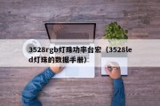 3528rgb灯珠功率台宏（3528led灯珠的数据手册）