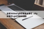 台宏5050wrgb灯珠做水草灯（diy水草灯rgb灯珠接线图）