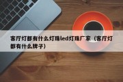 客厅灯都有什么灯珠led灯珠厂家（客厅灯都有什么牌子）