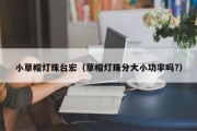 小草帽灯珠台宏（草帽灯珠分大小功率吗?）