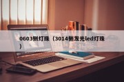 0603侧灯珠（3014侧发光led灯珠）