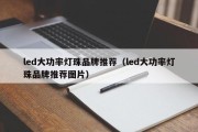 led大功率灯珠品牌推荐（led大功率灯珠品牌推荐图片）