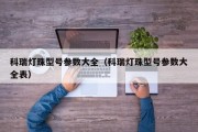 科瑞灯珠型号参数大全（科瑞灯珠型号参数大全表）