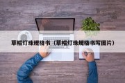草帽灯珠规格书（草帽灯珠规格书写图片）