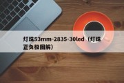 灯珠53mm-2835-30led（灯珠正负极图解）