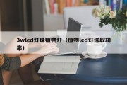 3wled灯珠植物灯（植物led灯选取功率）