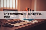 国产有哪些灯珠品牌台宏（国产比较好的led灯珠）