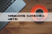 5W陶瓷LED灯珠（led灯珠5w跟10w哪个亮）