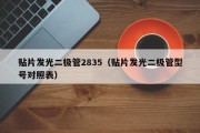 贴片发光二极管2835（贴片发光二极管型号对照表）