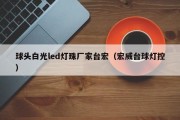 球头白光led灯珠厂家台宏（宏威台球灯控）