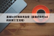 直插led灯珠白光台宏（直插式白光led的封装工艺流程）