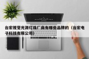 台宏视觉光源灯珠厂商有哪些品牌的（台宏电子科技有限公司）