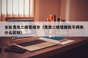 全彩发光二极管成分（发光二极管颜色不同有什么区别）