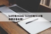 led灯珠30mm（LED灯珠3030是杂牌还是名牌）