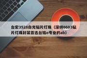 台宏3528白光贴片灯珠（深圳0603贴片灯珠封装首选台铭o专业的ab）