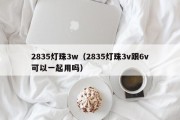 2835灯珠3w（2835灯珠3v跟6v可以一起用吗）