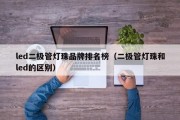 led二极管灯珠品牌排名榜（二极管灯珠和led的区别）