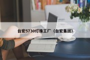 台宏5730灯珠工厂（台宏集团）