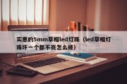实惠的5mm草帽led灯珠（led草帽灯珠坏一个都不亮怎么修）