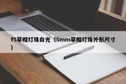 f5草帽灯珠白光（5mm草帽灯珠外形尺寸）
