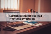 LED灯珠3535和3030台宏（led灯珠3570和3575的区别）