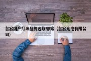 台宏国产灯珠品牌选取哪家（台宏光电有限公司）