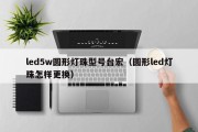 led5w圆形灯珠型号台宏（圆形led灯珠怎样更换）