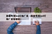 美肤专用led灯珠厂家（美肤专用led灯珠厂家有哪些）