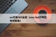 uv灯珠365台宏（uva led灯珠型号对照表）