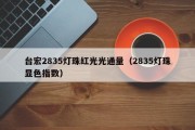 台宏2835灯珠红光光通量（2835灯珠显色指数）