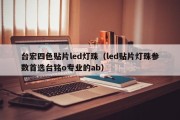 台宏四色贴片led灯珠（led贴片灯珠参数首选台铭o专业的ab）